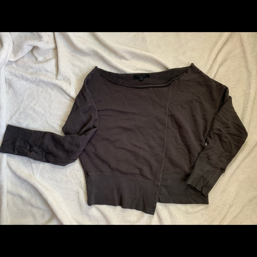 All saints off the shoulder sweater